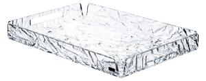Vesta Vassoio piccolo in plexiglass delle linee moderne Like Water Plexiglass Bianco/Tortora Vassoi Moderni
