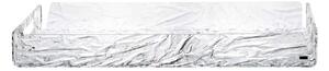Vesta Vassoio maxi in plexiglass delle linee moderne Like Water Plexiglass Tortora/Bianco Vassoi di Design,Vassoi Moderni