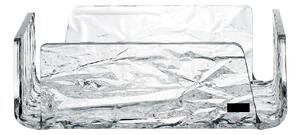 Vesta Portatovaglioli medio in plexiglass dalle linee moderne Like Water Plexiglass Bianco Portatovaglioli da Tavolo
