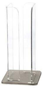 Vesta Portabicchieri da caffè verticale struttura in plexiglass dalle linee moderne Break Plexiglass Marrone/Bianco