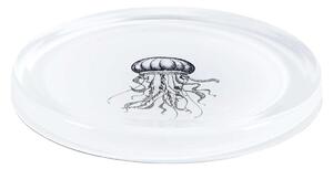 Vesta Svuotatasche rotondo in stile moderno Hypnosis in plexiglass "Jellyfish" Hollow Plexiglass Trasparente