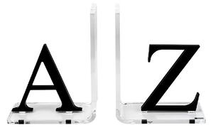 Vesta Reggilibri set 2pz con struttura in plexiglass dalle linea moderna Plexiglass Nero
