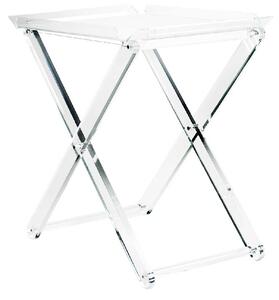 Vesta Carrello pliant tavolino pieghevole con struttura in plexiglass moderna Simply Plexiglass Trasparente