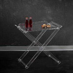 Vesta Carrello pliant tavolino pieghevole con struttura in plexiglass moderna Simply Plexiglass Trasparente