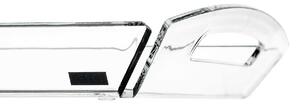 Vesta Vassoio rettangolare in plexiglass dalle linee moderne Like Water Plexiglass Trasparente Vassoi Moderni