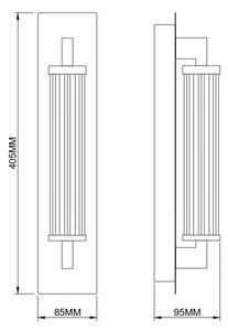 Zuma Line 003064-034745 - Lampada da parete LED DORIA LED/8W/230V dorata