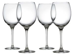 Alessi Set di 4 bicchieri per vini bianchi in vetro cristallino Mami XL Vetro Trasparente