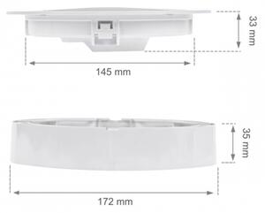 Plafoniera da incasso ALGINE 2 in 1 LED/12W/230V 4000K bianco