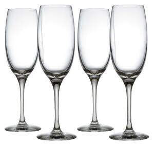 Alessi Set di 4 bicchieri per spumanti e champagne in vetro cristallino Mami XL Vetro Trasparente