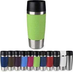 Tazza da viaggio, tazza termica/isolata classica Capacità 360 ml, mantiene il calore per 4 ore / il freddo per 8 ore, 100% a tenuta stagna, chiusura a pressione, apertura a 360°, colore lime