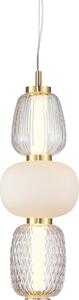 Lampada a sospensione LED Caro, dorata, 28W, modello Milagro, dal design decorativo