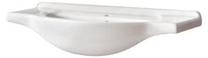 Lavabo da incasso in Vetroceramica CFP 85 cm, bianco lucido