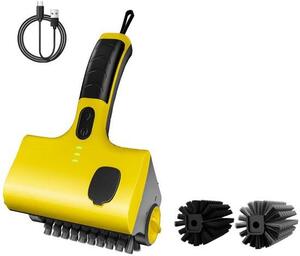 Pulitore elettrico per griglia - Pulitore per griglia senza fili e ricaricabile con serbatoio per l'acqua - Acciaio inossidabile 304, impermeabile, IPX7