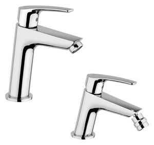 Jacuzzi | Rubinetteria Lucente set miscelatori lavabo medio e bidet per piletta click clack