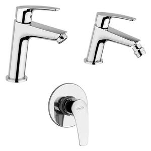 Lavabo medio e bidet con incasso doccia Lucente Jacuzzi | Rubinetteria in set