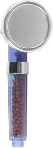 Soffione doccia potente con filtro a sfera e getto a pressione, 3 livelli, a risparmio idrico, acciaio inossidabile