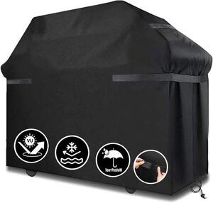Spazzole per barbecue resistenti all'acqua, robuste e resistenti alle intemperie - Resistenti ai raggi UV e all'invecchiamento - Per uso esterno - Resistenti alle lacerazioni - Spazzole grandi con elastici regolabili - Ideali per barbecue a gas