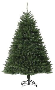 HOMCOM Albero di Natale Artificiale da 195 cm con 1838 Rami con Base in Acciaio per Interni, Verde