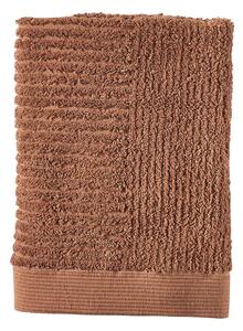 Asciugamano in cotone arancio-marrone 50x70 cm Classic - Zone