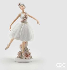 EDG - Enzo de Gasperi Statuina ballerina con base Resina Bianco