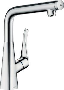 Hansgrohe Metris miscelatore per lavello Select bocca girevole cromo