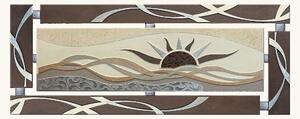 Artitalia Quadro in rilievo dipinto su legno con glitter e foglia argento moderno 150x65 Tela Pannelli in Legno Quadri per soggiorno