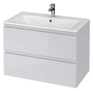 Cersanit Moduo - Mobiletto con lavabo, 57x80x45 cm, 2 cassetti, grigio S801-315-DSM
