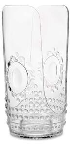 Baci Milano Portabicchieri da tavola per bicchieri di plastica dalle linee eleganti Baroque & Rock Trasparente