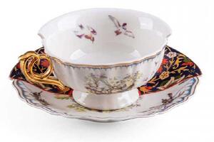 Seletti Tazza da tè con piattino in porcellana dal design moderno 