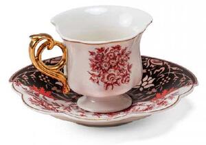 Seletti Tazza da caffè con piattino in porcellana dal design moderno "Sagala" Hybrid Porcellana