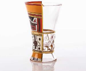 Seletti Set 3 Bicchieri per acqua in vetro dal design moderno "Pannoti" Hybrid Vetro Multicolore