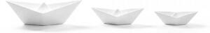 Seletti Scultura da tavolo in porcellana dal design moderno "My Boats" Memorabilia Porcellana Bianco