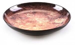 Seletti Piatto fondo in porcellana con finitura in bonzo "Mars" Cosmic Diner Porcellana Bronzo Piatti Fondi