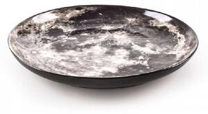 Seletti Vassoio in porcellana con finitura in bonzo "Moon" Cosmic Diner Porcellana Bronzo Piatti da Portata Vassoi di Design,Vassoi Moderni