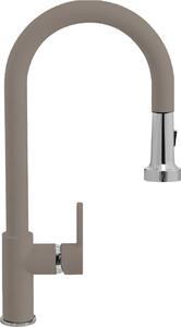 SCHOCK Aquaalto Rubinetto Cucina Miscelatore con Doccetta Estraibile Monocomando in Ottone colore Grigio - SXALTD42