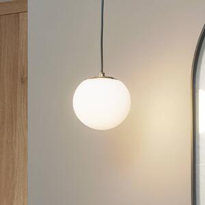 Lampada a sospensione in vetro Bidolo Lucande, dimmerabile, Ottone / Oro, Bagno, Vetro, Lampada a sospensione