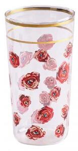 Seletti Bicchiere da Cocktail in vetro e oro dal design moderno Roses Vetro Trasparente