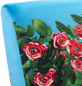 Seletti Poltrona in legno imbottita con fodera in poliestere dal design moderno Roses Legno,Metallo,Poliestere Multicolore