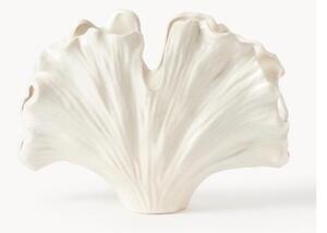 Vaso a forma di conchiglia Gingko, alt. 24 cm