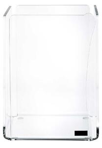 Vesta Contenitore quadrato alto in plexiglass dal design moderno ed elegante Beauty Plexiglass Trasparente