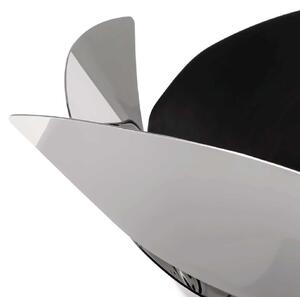 Alessi Fruttiera in acciaio inossidabile lucida dal design moderno ed elegante Twist Again Acciaio Inox Acciaio Centrotavola di Design,Centrotavola Moderni