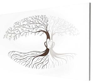 Quadro in Legno con Albero della Vita - Stile Moderno - Tree of Eternity II  - VerdelillaHome