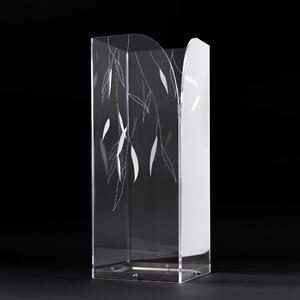 I Dettagli Portaombrelli in plexiglass dal design moderno con incisione a laser Vienna Plexiglass Trasparente