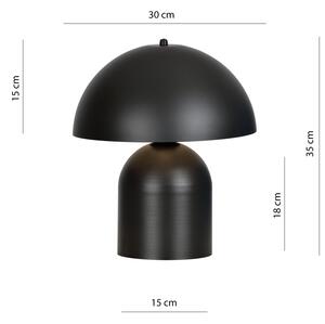 Lampada KAVA Black E27 da Tavolo, Scrivania e Comodino Colore Nero