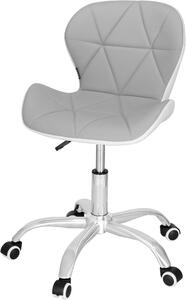 Sedia da ufficio ergonomica, imbottita, regolabile in altezza con rotelle, girevole, portata massima 120 kg, imbottita