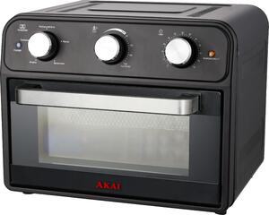 Akai OUTLET - Forno Elettrico Fornetto Ventilato Capacit 25 Litri Potenza 1800W con Funzione Friggitrice ad Aria, Girarrosto e Teglia a Rete color