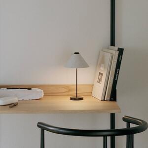 New Works Brolly lampada tavolo accu IP44 bianco