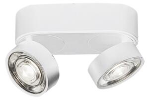 Rossini Hole HOL150 applique e plafoniera LED doppia 2x6,4W struttura bianca