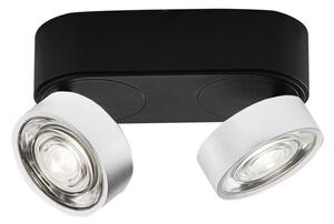 Rossini Hole HOL050 applique e plafoniera LED doppia 2x6,4W struttura nera