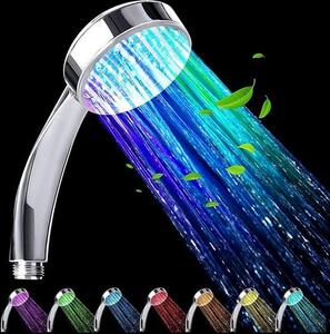 Soffione doccia a LED colorato - Soffione doccia a LED con cambio di colore, rubinetto, soffione doccia a LED con cambio di colore